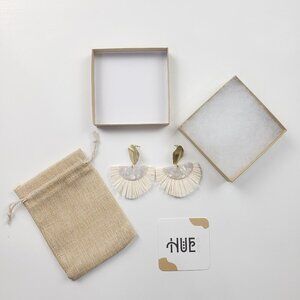 HueClay Co. Janelle Polymer Clay Handmade Bohemian Earrings